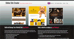 Desktop Screenshot of onlinesitecreator.net